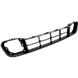 Front, Center Bumper Grille, Black