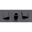 Front, Center Bumper Grille, Black