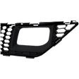 Front Bumper Grille, Black