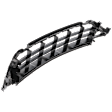 Front, Center Bumper Grille, Textured Black, Japan Built Vehicle