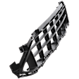 Front, Center Bumper Grille, Textured Black, Japan Built Vehicle