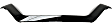 Front Bumper Trim, Black, CAPA Certified
