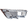Front, Passenger Side Fog Light Trim, Black, Chrome Bezel, (SL, For Models without Midnight Edition)/Platinum/S/SV Models