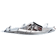 Front, Driver Side Fog Light Trim, Black, Chrome Bezel, (SL, For Models without Midnight Edition)/Platinum/S/SV Models