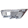 Front, Driver Side Fog Light Trim, Black, Chrome Bezel, (SL, For Models without Midnight Edition)/Platinum/S/SV Models
