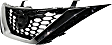 Grille Assembly, Chrome Shell with Gloss Black Insert, CAPA CERTIFIED