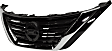 Grille Assembly, Chrome Shell with Painted Silver Gray Insert