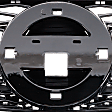 Grille, Painted Black, 4 Cyl., 2.5L Engine