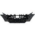 Center Grille Black Shell with Chrome Insert