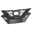 Grille, Painted Black Shell and Insert, For Models with Front View Camera, with Chrome Molding, without Emblem Provision