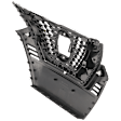 Grille, Painted Black Shell and Insert, For Models with Front View Camera, with Chrome Molding, without Emblem Provision