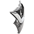 Grille, Painted Black Shell and Insert, For Models with Front View Camera, with Chrome Molding, without Emblem Provision