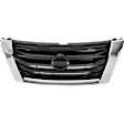 Grille, Painted Black Shell and Insert, CAPA CERTIFIED