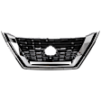 Grille, Black Shell and Insert, For Models without Midnight Special Edition Package, CAPA Certified