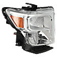 Passenger Side Headlight, with Bulb, Halogen, Clear Lens, CAPA Certified