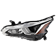 Driver Side Halogen Headlight, With bulb(s), OE Replacement
