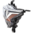 Driver Side Halogen Headlight, With bulb(s), OE Replacement