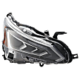 Passenger Side Headlight, with Bulb, LED, Clear Lens