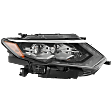 Passenger Side Headlight, with Bulb, LED, Clear Lens, CAPA Certified