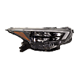 Passenger Side Headlight, with Bulb, LED, Clear Lens, 4 Cyl., 1.6L Engine, CAPA Certified