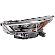 Driver Side Headlight, with Bulb, LED, Clear Lens, 4 Cyl., 1.6L Engine, CAPA Certified