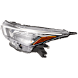 Driver Side Headlight, with Bulb, LED, Clear Lens, 4 Cyl., 1.6L Engine, CAPA Certified