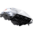 Passenger Side Halogen Headlight, With bulb(s), OE Replacement,, CAPA Certified
