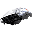 Driver Side Halogen Headlight, With bulb(s), OE Replacement