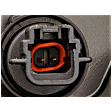 Passenger Side, Upper Headlight, with Bulb, LED, Clear Lens