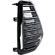 Front, Passenger Side Fog Light Cover, Black