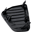 Front, Driver Side Fog Light Cover, Black