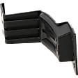 Front, Passenger Side Fog Light Cover, Black