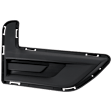 Front, Passenger Side Fog Light Cover, Textured Black