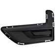 Front, Driver Side Fog Light Cover, Textured Black
