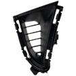 Front, Passenger Side Fog Light Cover, Textured Black
