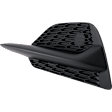 Front, Driver Side Fog Light Cover, Textured Black, With Black Trim