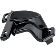 Front, Passenger Side Fog Light Cover, Black