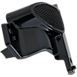 Front, Driver Side Fog Light Cover, Black