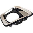 Front, Passenger Side Fog Light Trim, Chrome, Crew Cab Pickup