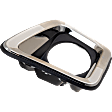 Front, Driver Side Fog Light Trim, Chrome, Crew Cab Pickup