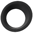 Front, Passenger Side Fog Light Trim, Black