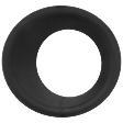 Driver Side Fog Light Trim, Black