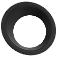 Driver Side Fog Light Trim, Black