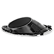 Front, Passenger Side Fog Light Trim, Black and Chrome