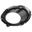 Front, Passenger Side Fog Light Trim, Black and Chrome