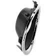 Front, Passenger Side Fog Light Trim, Black and Chrome