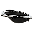 Front, Driver Side Fog Light Trim, Black and Chrome
