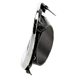Front, Driver Side Fog Light Trim, Black and Chrome