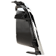 Front, Driver Side Fog Light Trim, Black and Chrome