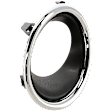 Front, Driver Side Fog Light Trim, Black and Chrome